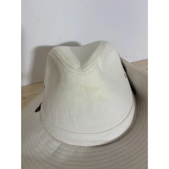 J Hats Canvas Safari Fedora Hat Men's‎ Size Large EE12 - Picture 2 of 4